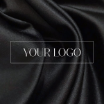 Нашивки на черном атласе