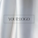 Нашивки на белом атласе