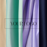 Нашивки на цветном атласе